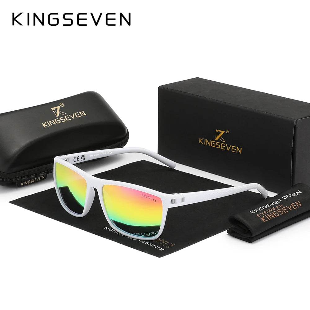 KINGSEVEN Polarized Sunglasses Women Driving Classic Square Frame Sun Glasses sunglasses for Men Outdoor Travel