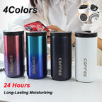 Stainless Steel Coffee Thermos Bottle Thermal Mug Leakproof Car Vacuum Flasks Coffee Cup Travel Portable Insulated Bottles mbzr