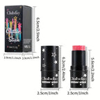 Multi-Use Glitter Stick for Face & Body – Shimmer Eyeshadow Highlighter Crayon, Holographic Makeup for Festival, Stage, mbzr