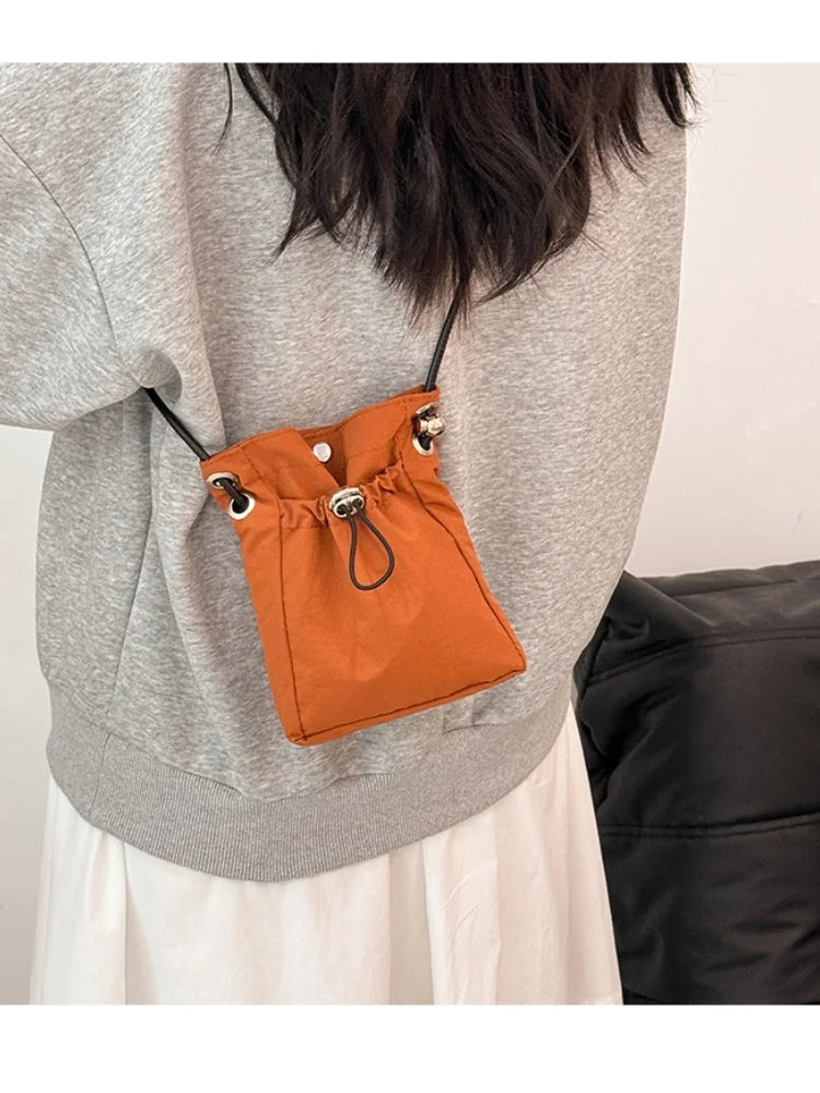 Nylon Crossbody Bag Soft Mini Phone Wallet Multifunctional Square Shoulder Bag Crossbody Purse Canvas Purse Messenger Bag mbzr