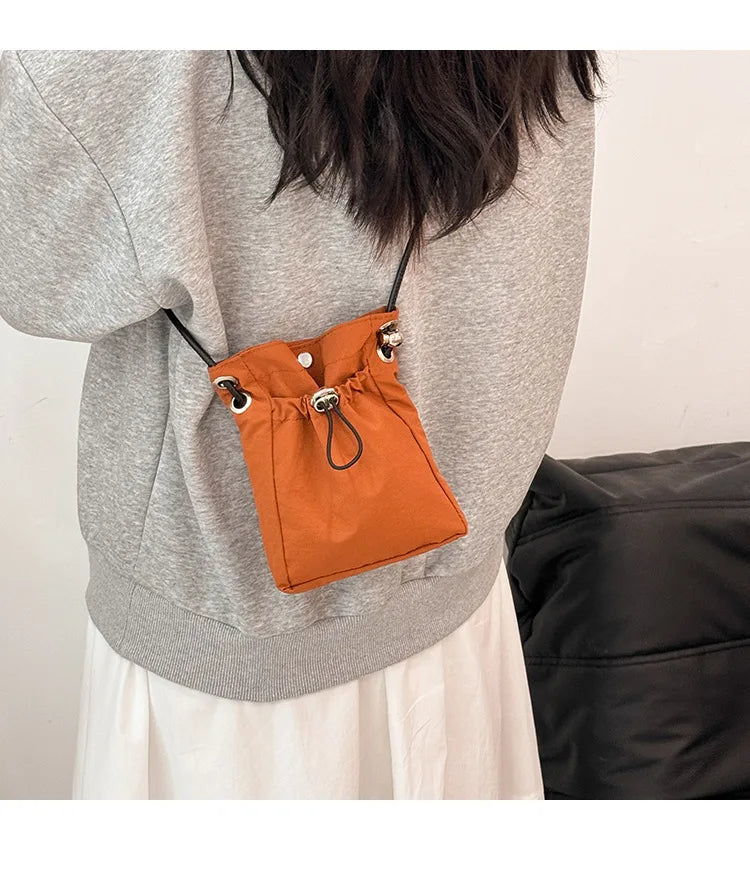 Nylon Crossbody Bag Soft Mini Phone Wallet Multifunctional Square Shoulder Bag Crossbody Purse Canvas Purse Messenger Bag mbzr