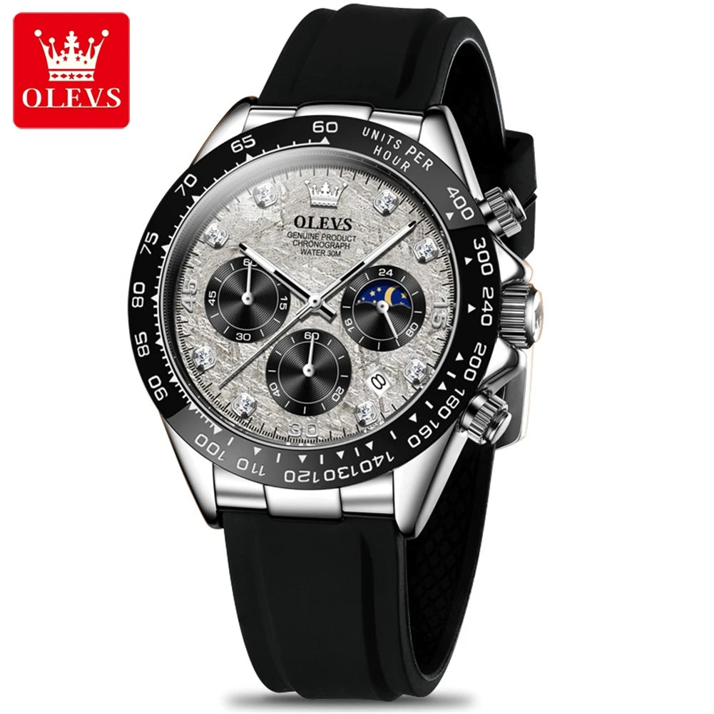 OLEVS 2875 Luxury Men Watch Quartz Man Watches Waterproof Luminous Top Brand Watch for Men Date Chronograph Sport Wristwatch mbzr