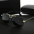 Premium cross-border fashion dual-purpose day and night UV protection glasses trendy new sunglasses 2025 sense men's sunglasses