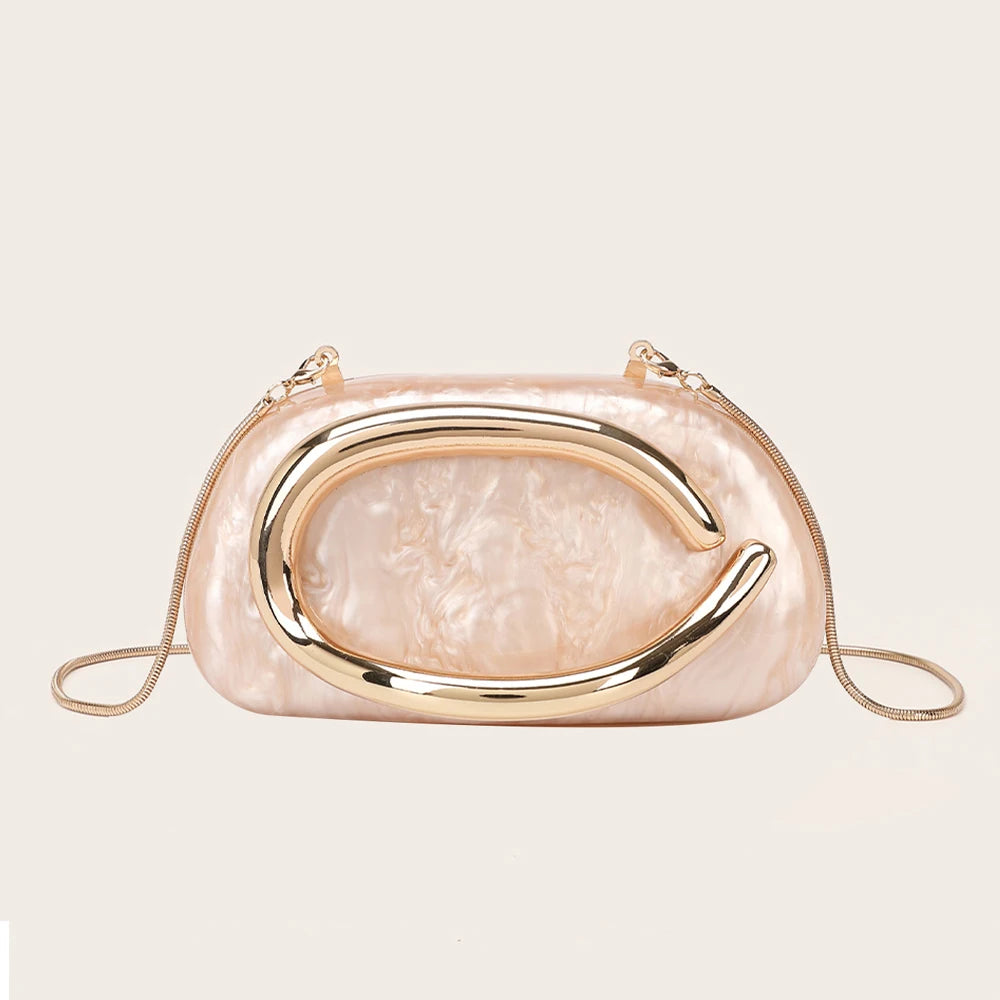 Women's Luxury PVC Box Clutch Bag for Party & Wedding