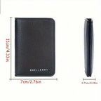 Mens Minimalist Slim Wallet - Pu Leather Credit Card Holder Bag Front Pocket Purse - For Men - Perfect Gift For Birthday & Travel