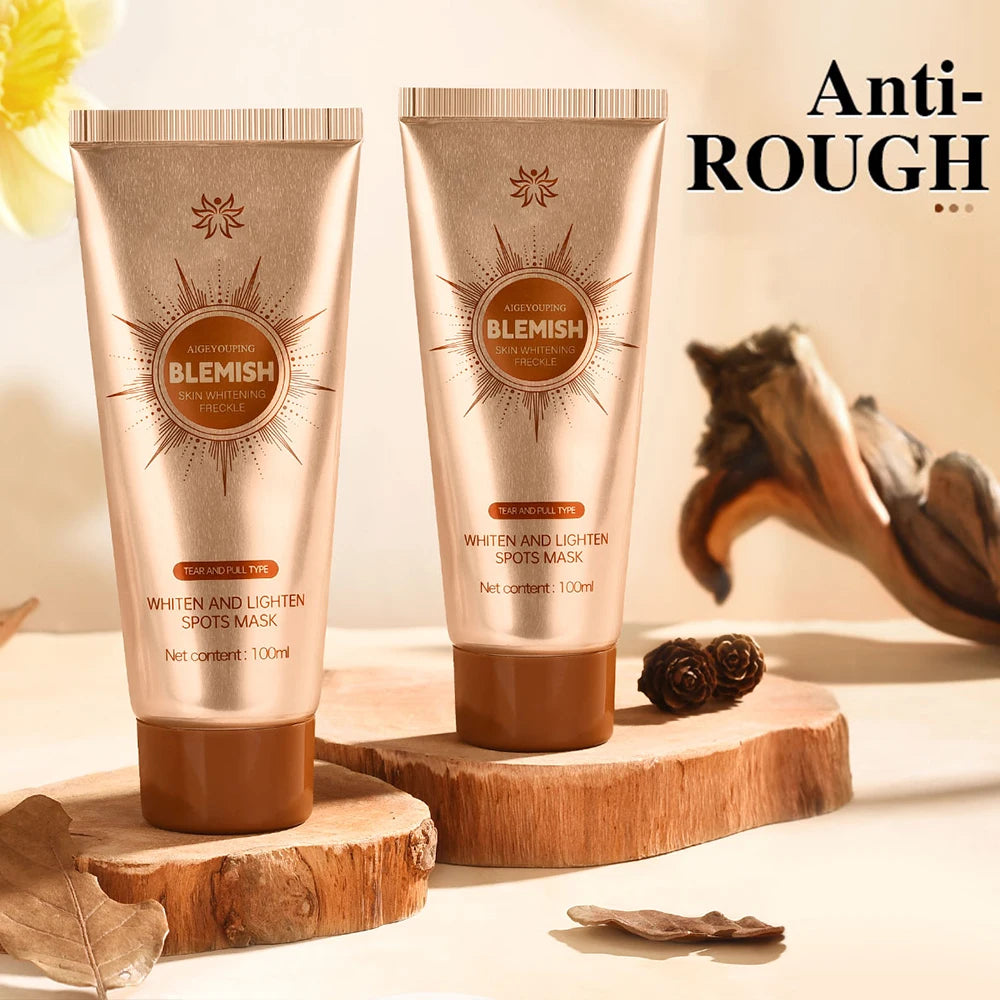 Whiten and Lighten Spots Mask Peel-Off Facial Mask Anti-Blemish Deeply Clean Pore Tightening Moisturizing Brightening Face Mask mbzr