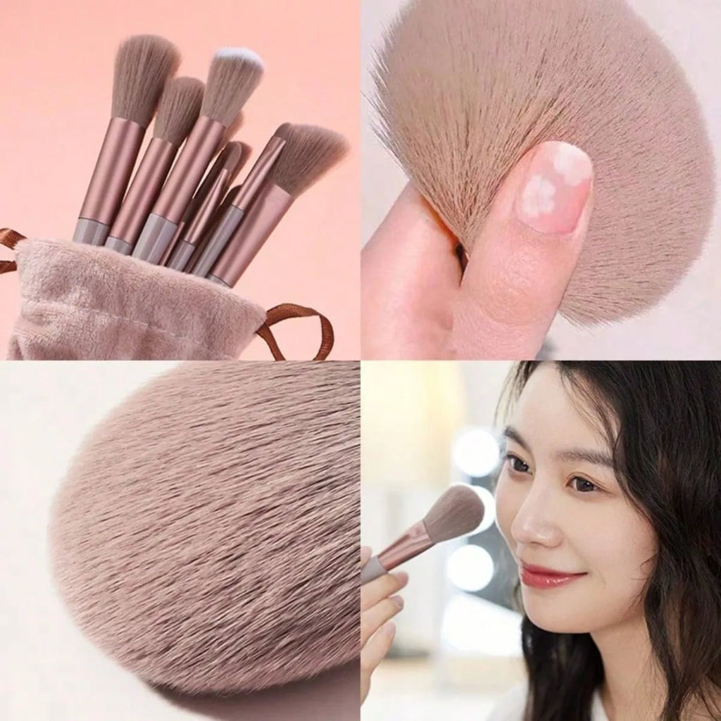13 Soft Makeup Brushes Set With Perfect Soft Pouch - Premium Makeup Tools,Made Of High Quality Fibers,Girly Fashion Items mbzr