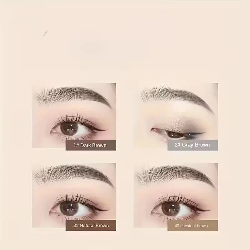 4 Pack Waterproof Eyebrow Pencils - Dual-Ended with Spoolie Brush | Smudge Proof Long Lasting Microblading for Tattooed Brows, S mbzr