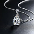 New 925 Sterling Silver VVS1 Moissanite Necklace Heart Pendant Chain Fine Jewelry for Woman Wedding Sparkling Classic party gift