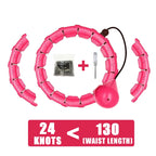 Weighted Fitness Circle Hoops for Adults Weight Loss Plus Size for Adults Smart Exercise 2 in 1 Adjustable with Detachable Knots mbzr