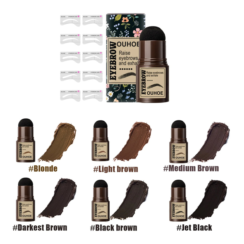 Seal Eyebrow Powder Stick Eyebrow Print Lazy Person Waterproof Sweat Proof No Shedding Makeup Hairline Shadow Powder mbzr