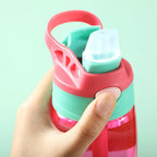 480ml Water Bottle With Straw Kids Girls Portable Travel Bottles Gym Sports Fitness Cup Summer Cold Water Juice Drinking Bottle mbzr