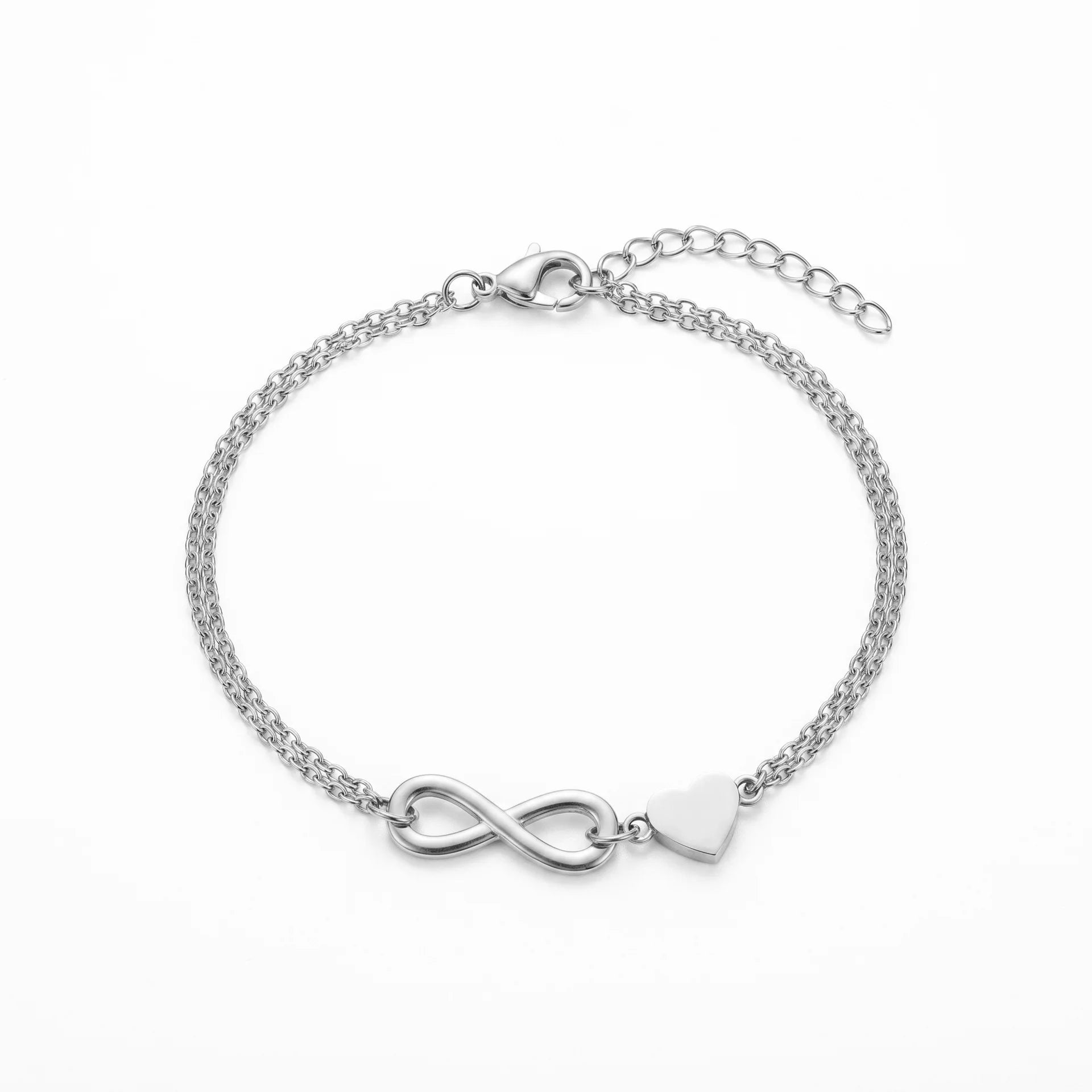 Women's stainless steel 18K gold bracelet that does not fade for a long time   fashionable heart shaped cross and starfish bracelet   luxury