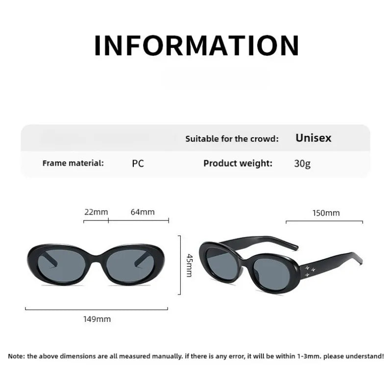 Fashion Trendy Sunglasses Retro Sunnies UV400 Protection Eyewear mbzr