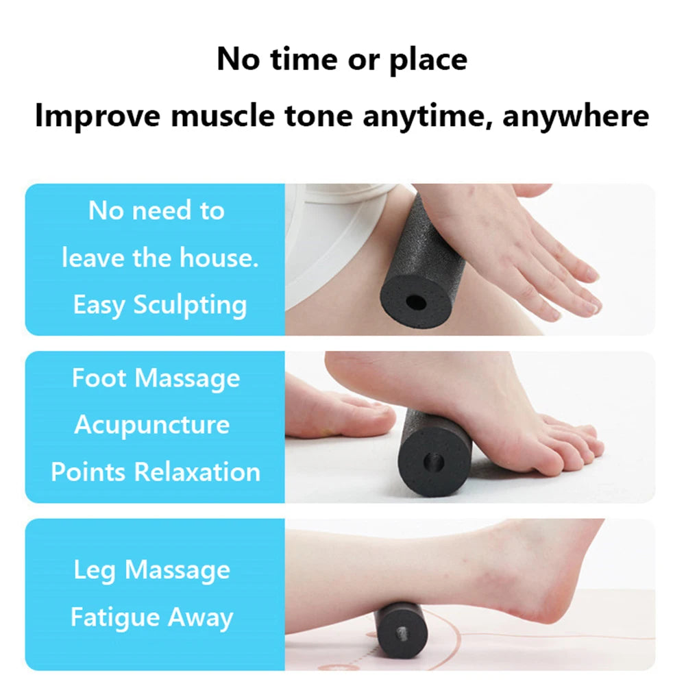 Mini Foam Roller Yoga Column Heavy Duty Massage Column Portable Exercise Roller EPP Hollow Massage Roller for Fitness Pilates mbzr