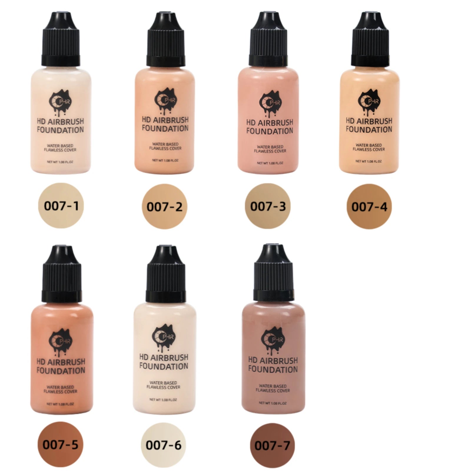 OPHIR Professional Airbrush Foundation 30ml/Bottle  7 Colors for Choose Spray Air Makeup Foundation for Airbrush Kit TA007 mbzr