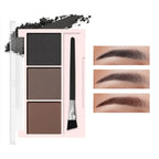 ANNA ROSE 3-In-1 Eyebrow Powder Palette With Enhancer Brush Natural Long-Lasting Shaping Sweat-proof Waterproof Makeup mbzr