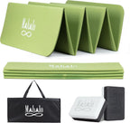 Foldable Yoga Mat with Carry Bag, 6mm 7-fold Workout Mat, Non-Slip Exercise Mat for Yoga, Pilates, Home Gym mbzr