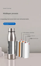 High Quality 1000ml Stainless Steel Sports Water Bottle Single-layer Rugged Metal Flask Drinkware mbzr