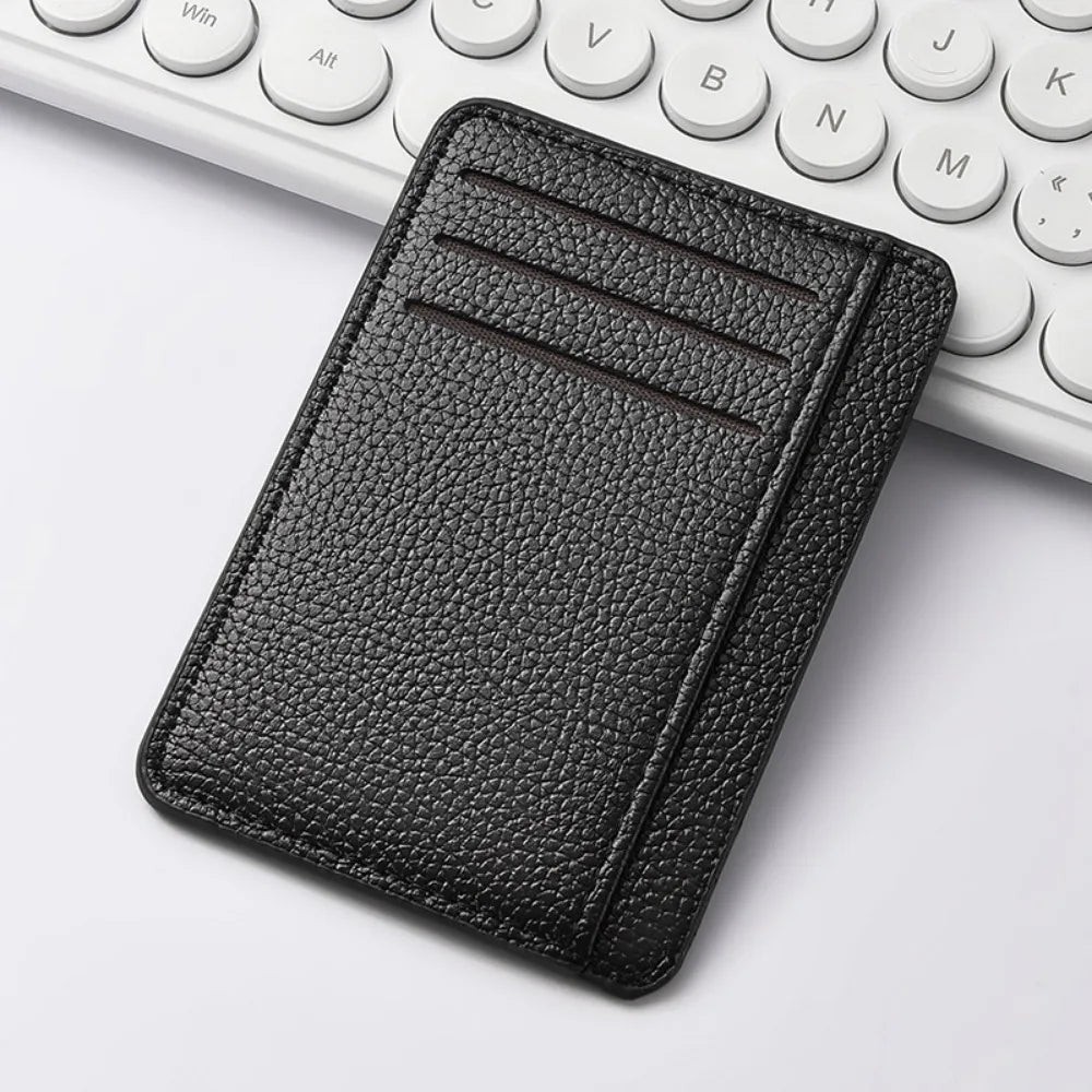 Men's Slim Minimalist Front Pocket Wallets RFID Blocking Credit Card Holder Portable Leather Wallets mbzr