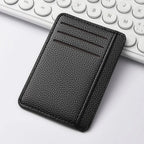 Men's Slim Minimalist Front Pocket Wallets RFID Blocking Credit Card Holder Portable Leather Wallets mbzr