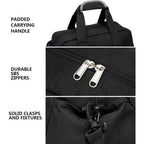14 inch Small Gym Bag for Women & Men, Mini Duffel Bag for Travel Sports Lightweight Carry On Bag, Black mbzr
