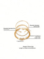 3pcs/Set Luxury Fashion Minimalist Personalized Rhinestone Butterfly & Heart Layered Bangle Bracelet, High-End Accessory Set For