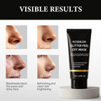 Natural Charcoal Blackhead Peel-Off Mask, Deep Cleansing, Oil Control, Suitable for Oily Skin, Unclogs Pores, Brightens Skin mbzr