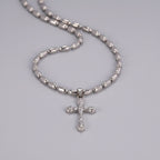 Sterling Silver Cross Pendant Necklace Couples Unisex USA Ship