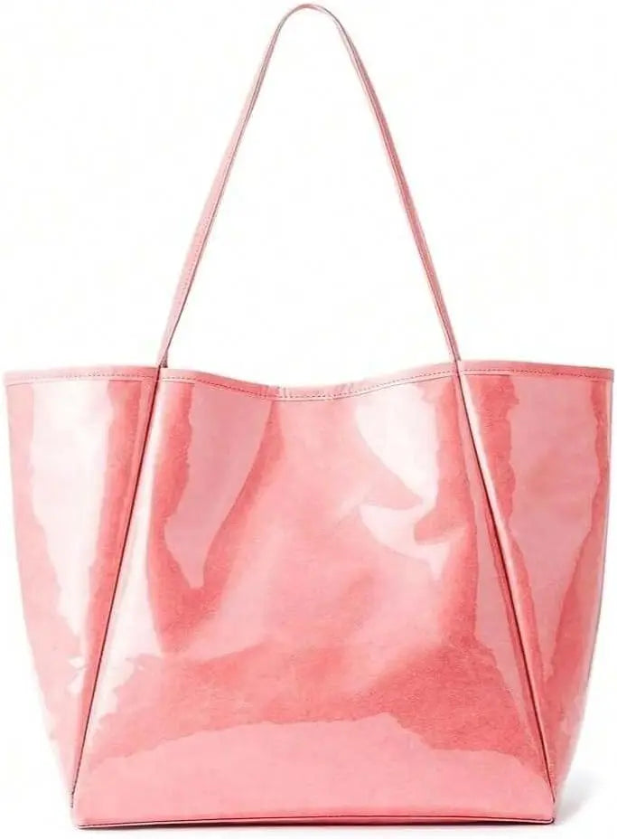 Large PVC Handbag Kraft Paper Hobo Tote Bags for Outdoors Beach mbzr
