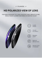 Outdoor Sports Polarized Sunglasses Reflective Mirrored Lens Color Patchwork Shades mbzr