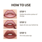 Liner Lipstick 6Colors Matte Black Brown Velvet Lipstick Waterproof Non Sticky Contouring Tint Lipliner Crayon Lip Makeup mbzr