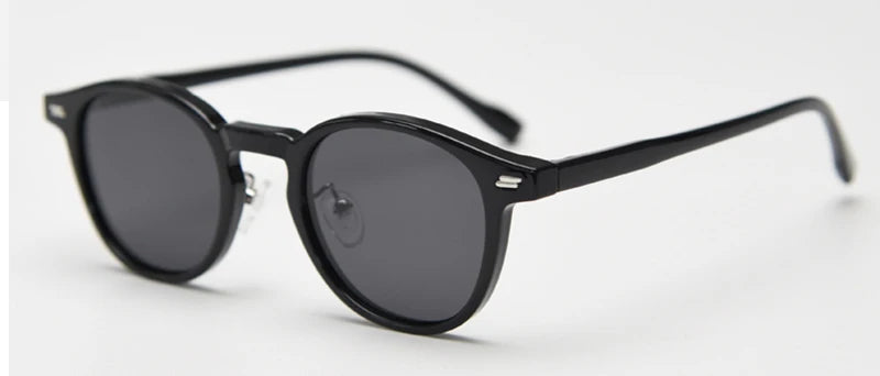 Peekaboo Unisex Polarized Sunglasses Retro Style Ultralight Round Sun Glasses