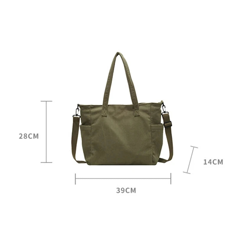 Casual Multi Pocket Handbag Adjustable Strap Crossbody Sling Bag Zipper Shoulder Bag Fall Winter Bag