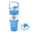 1PCS 30oz Solid Color Double Wall Stainless Tumbler, with Lid And Straw, Keep Warm 12h And Ice 24h, Insulated, Outdoor Stainless mbzr