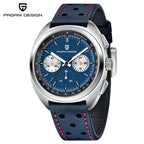 PAGANI DESIGN 2026 Retro Luxury Men's Quartz Watches Sports Chronograph VK63 Watch For Men AR Sapphire Waterproof Leather Clock