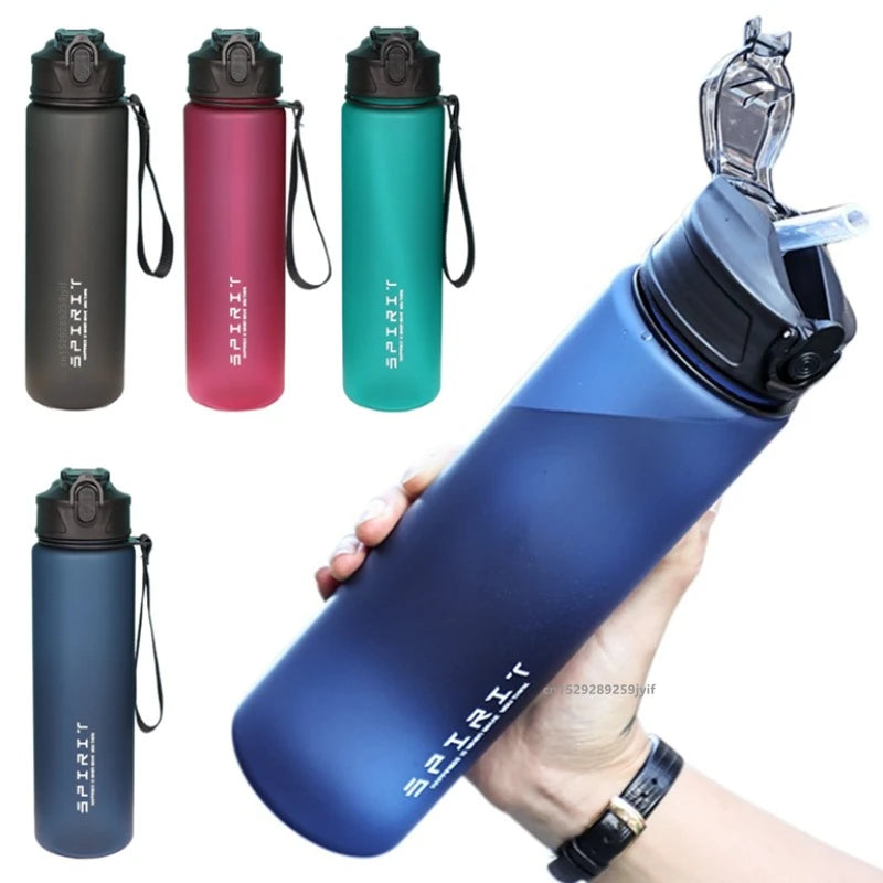 750ml Water Bottle with Straw Time Marker Large Capacity Motivational Plastic Leakproof Water Jug for Gym Travel Outdoor Sports mbzr