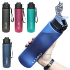 750ml Water Bottle with Straw Time Marker Large Capacity Motivational Plastic Leakproof Water Jug for Gym Travel Outdoor Sports mbzr