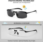 Polarized Photochromic Sports Sunglasses Day & Night