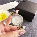 High-end Women's Watches, 2026 French-style Luxurious Casual Ladies' Wristwatches, 32mm Creative Letter "Double C" Fashionable Gold-rimmed Diamond-studded Ladies' Watches, High-end Couple's Wristwatches. Quartz Wristwatches mbzr