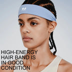 GOBYGO 1Pcs Elastic Sports Hairband Running Fitness Antiperspirant Band Sweat Absorbing Breathable Badminton Headband Men Women mbzr