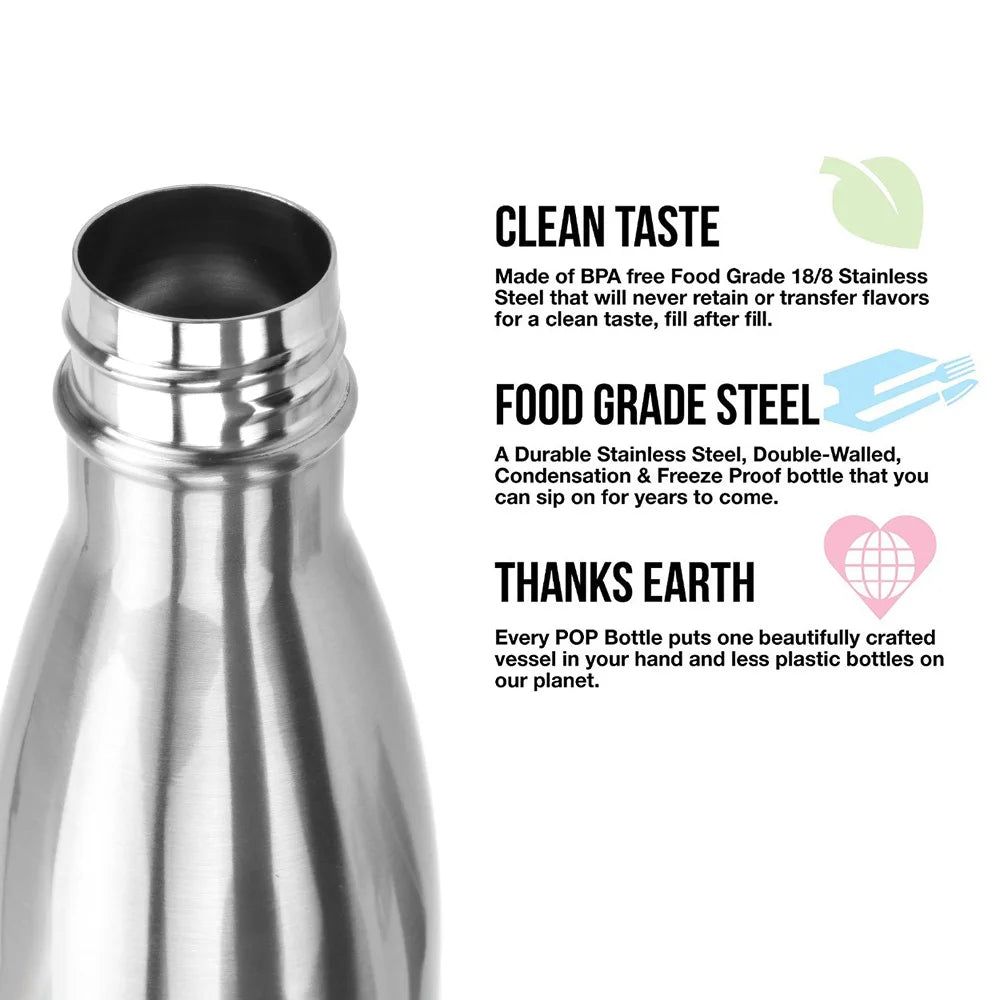 500ml Thermos For Sport Bottles Double-Wall Insulated Vacuum Flask BPA Free Thermos Stainless Steel Water Bottle Cola Water Beer mbzr