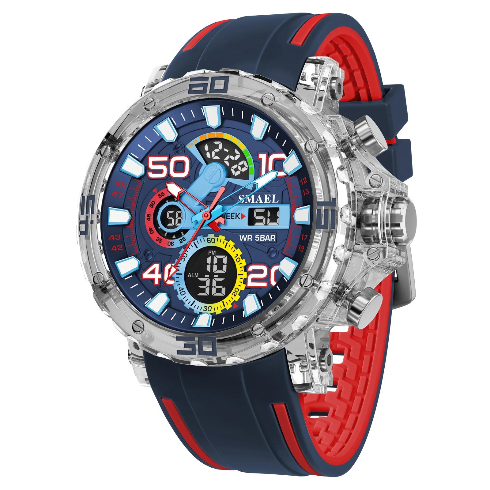 Military Watches Men Watch 2025 New 50M Waterproof Wristwatch Stopwatch Alarm LED Light Digital Watches 8136 Men's Sports Watch mbzr