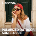 KAPVOE Anti-Glare Polarized Cycling Sunglasses Fashion Men Women Ultralight Fishing Glasses MTB Bicycle Marathon Sports Glasses Large-Frame Sports Running UV400 Goggles