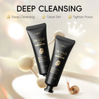 LAIKOU 24K Gold Snail Peel-Off Mask 3PCS Deep Cleansing Pore Tightening Blackhead Removal Detoxifying Facial Treatment 50g mbzr