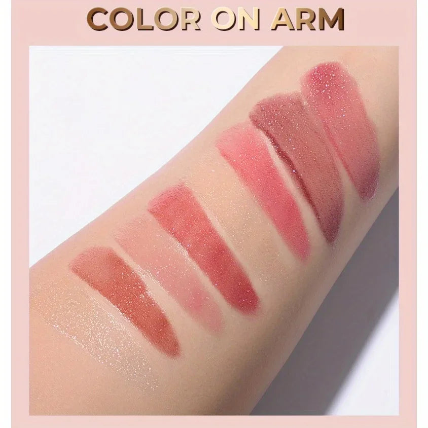2024 Liquid Lipstick Chewy Golden Metallic Lip Gloss Shimmer Texture Golden Bling Glitter Lipstick Suitable Makeup Face Paint mbzr