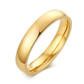 Vnox Simple Solid Color Stainless Steel Engagement Rings for Men, Elegant 4mm Wide Size 6-12 Wedding Band Anniversary Gifts New