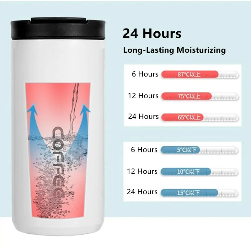 Stainless Steel Coffee Thermos Bottle Thermal Mug Leakproof Car Vacuum Flasks Coffee Cup Travel Portable Insulated Bottles mbzr