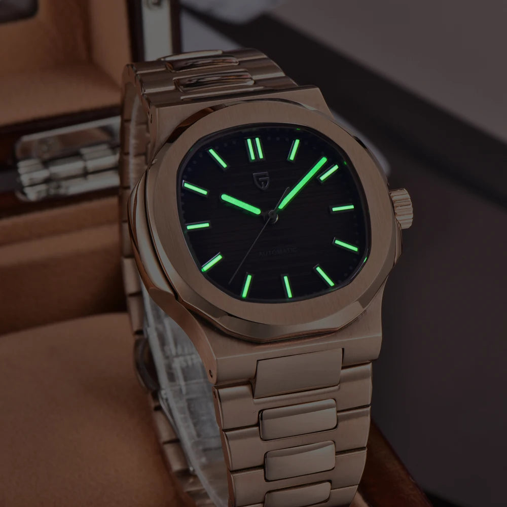 New Men's Watches PAGANI DESIGN Luxury Rose Gold Automatic Watch For Men Mechanical Wristwatch Waterproof AR Sapphire Clock 2026 EU Local Shipping