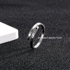 One piece, simple stainless steel engraved letter adjustable open ring, suitable for matching clothing, suitable for daily, party wear, jewelry gifts